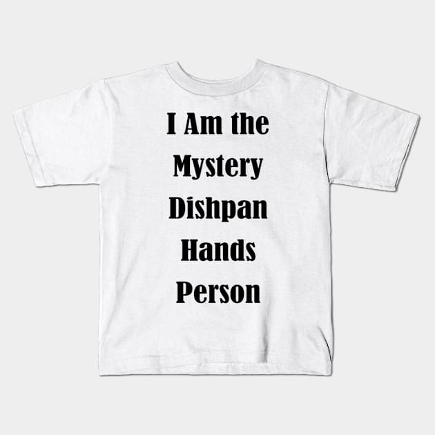 The Mystery Person Kids T-Shirt by Hudkins